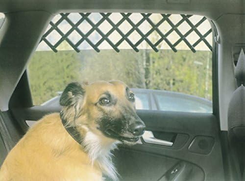 Zoie and Chloe Extra Large Car and Truck Window Pet Gate installed in a vehicle window
